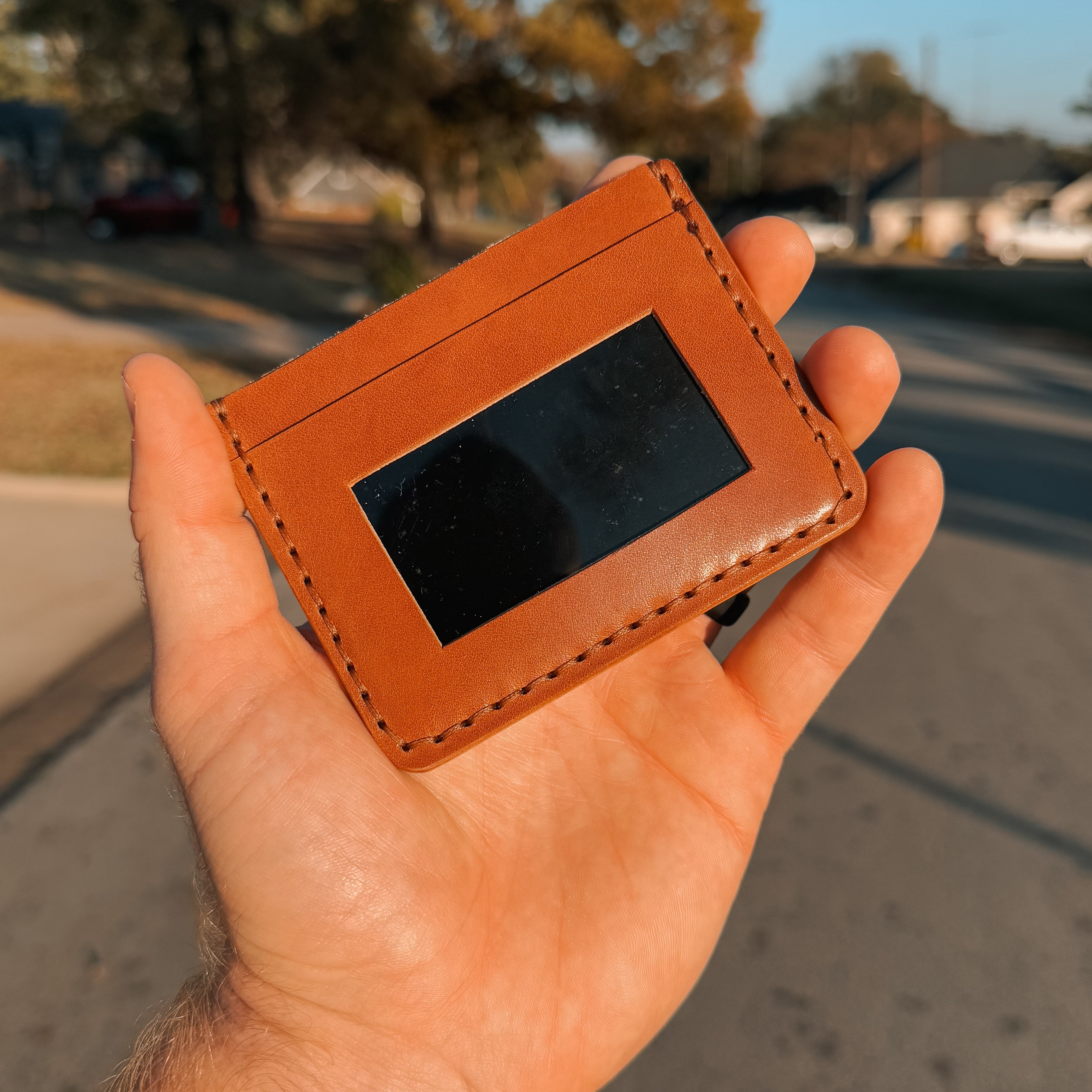 TRAD' CARD HOLDER - ID WINDOW – Withers Leather Company